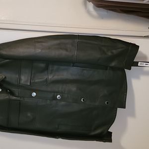 Karl Lagerfeld leather overshirt
